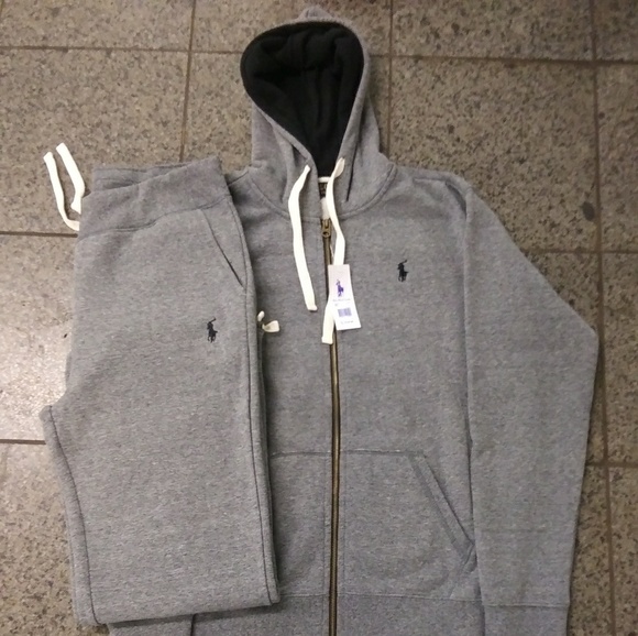 3x polo sweat suit